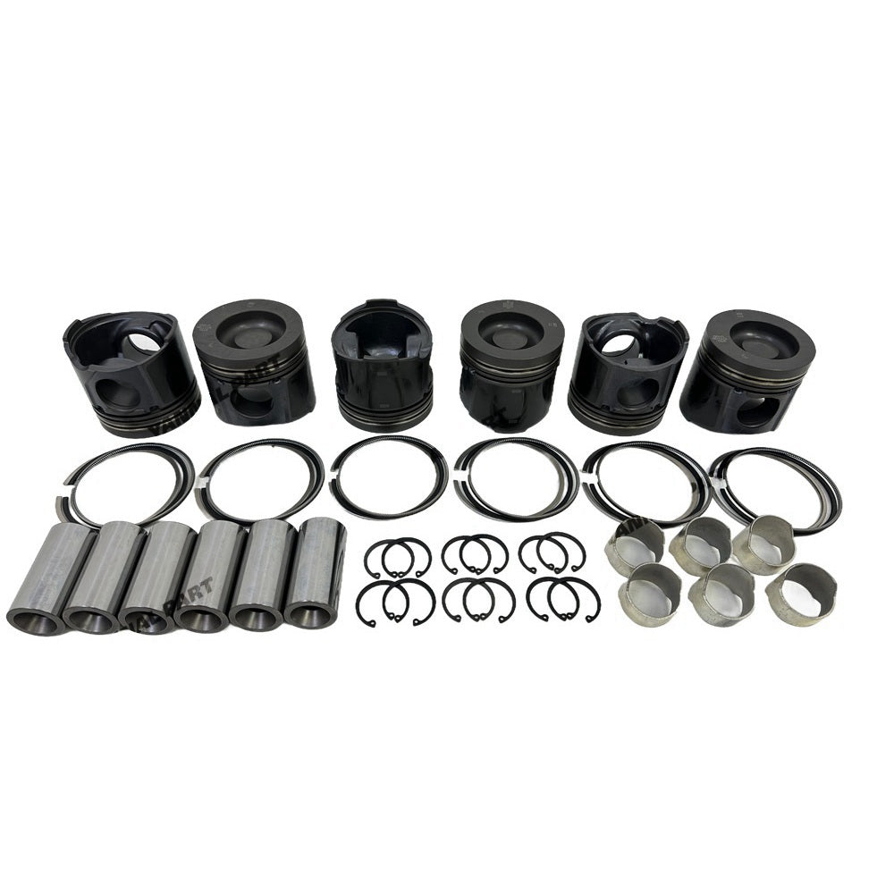 Cylinder Pistons Kit With Rings Fit for Volvo D6D Engine Parts