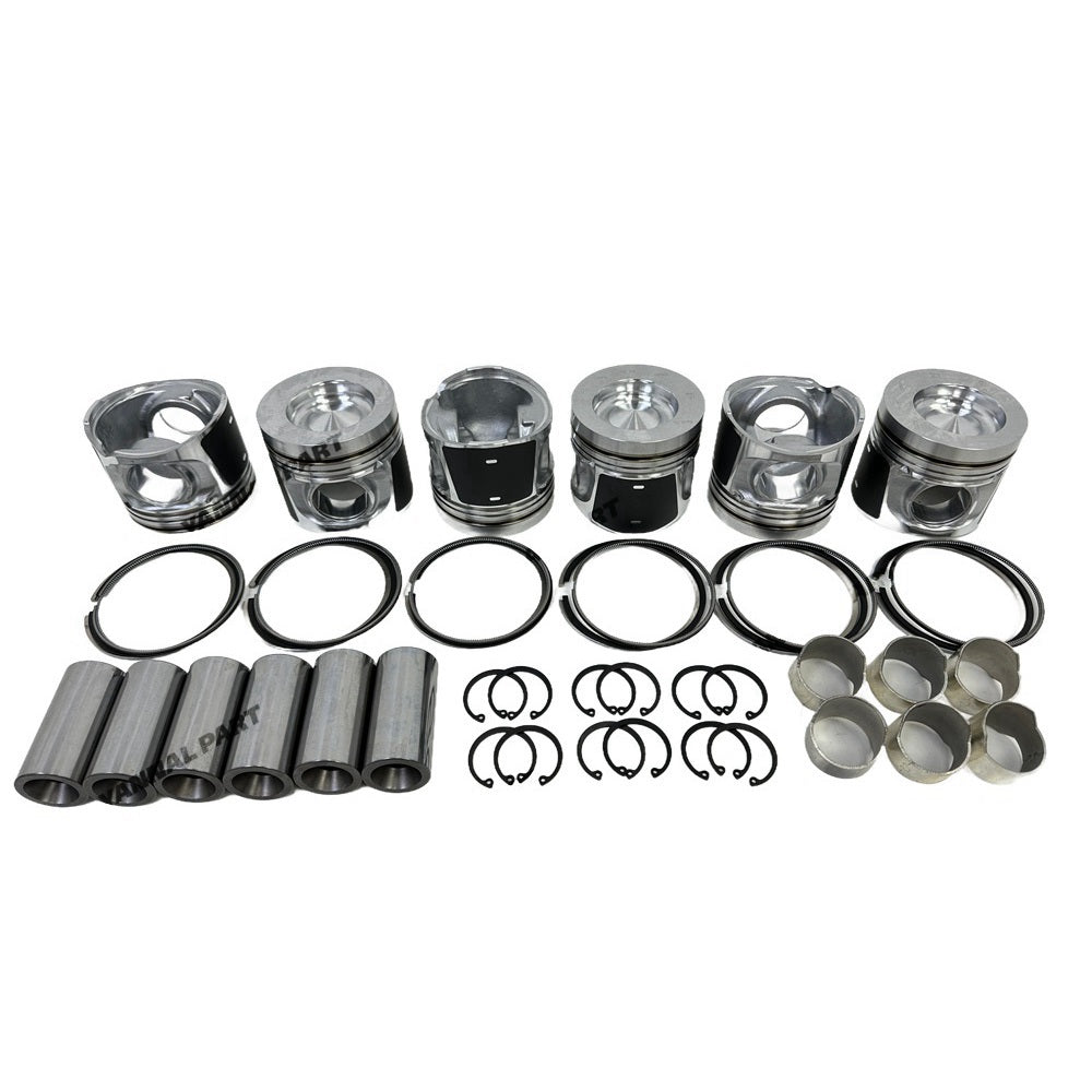 Engine Pistons With Piston Rings Set Fit for Volvo D6E Engine Parts
