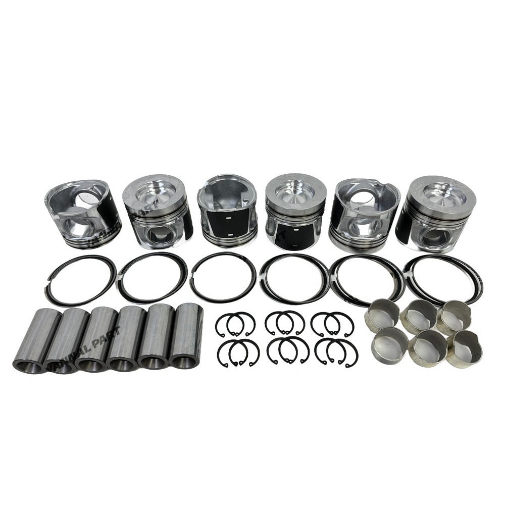 Engine Pistons With Piston Rings Set Fit for Volvo D6E Engine Parts