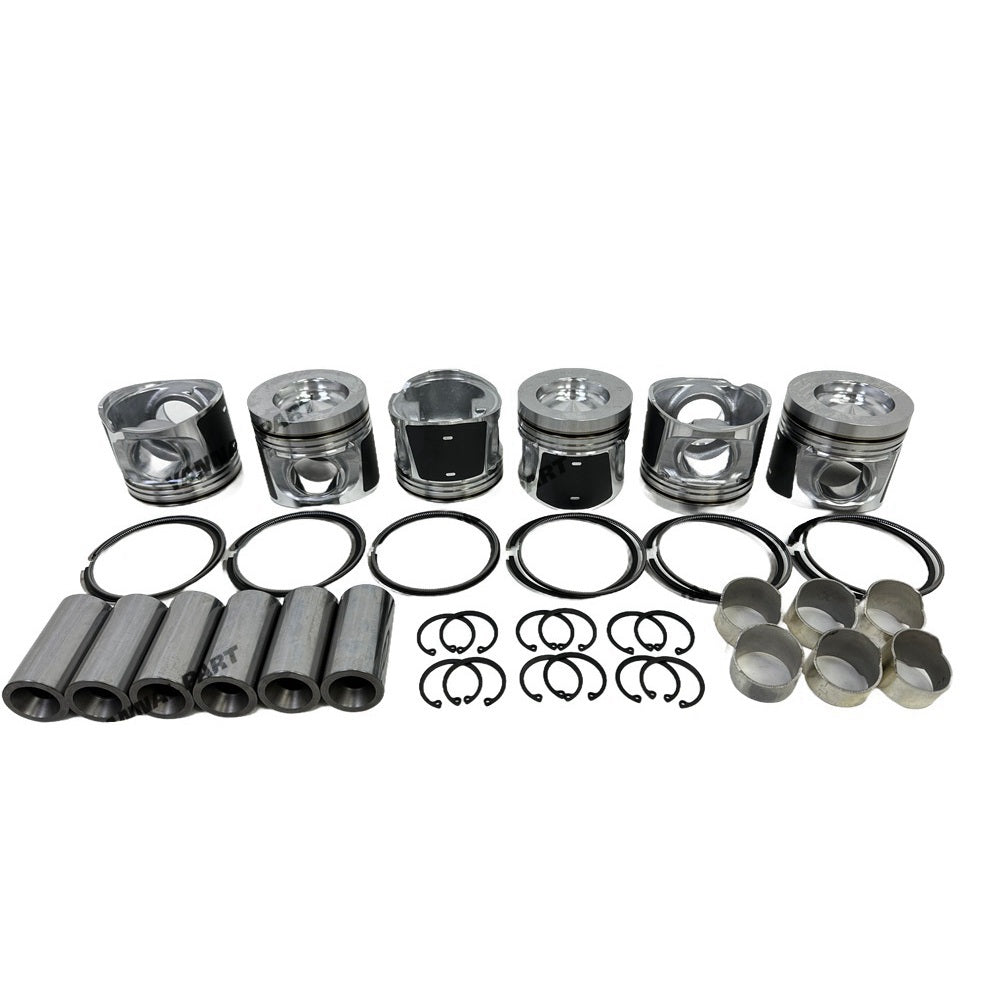 Engine Pistons With Piston Rings Set Fit for Volvo D6E Engine Parts