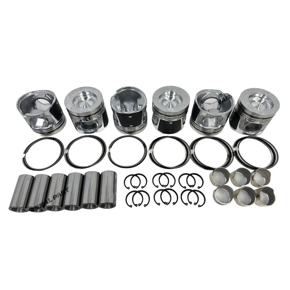 Engine Pistons With Piston Rings Set Fit for Volvo D6E Engine Parts