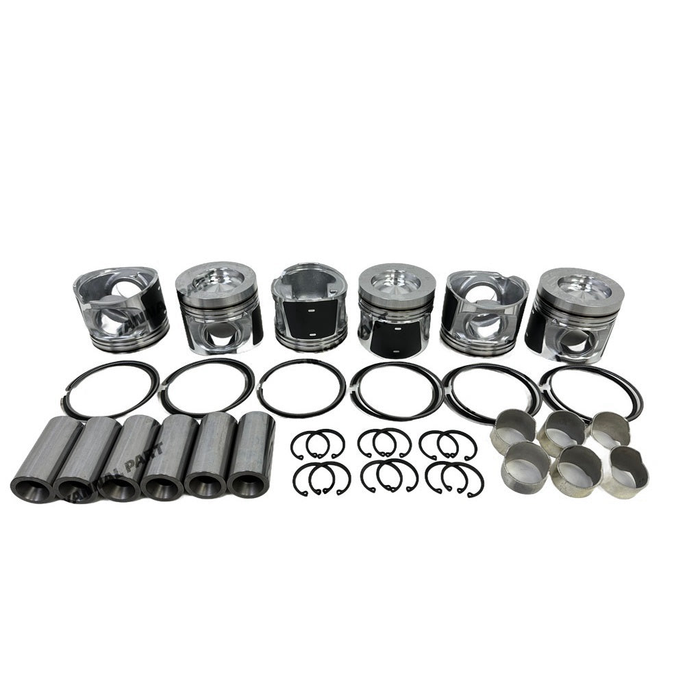 Engine Pistons With Piston Rings Set Fit for Volvo D6E Engine Parts