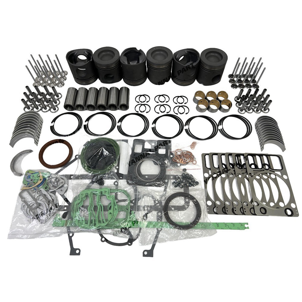 Engine Overhaul Kit With Piston Rings Bearing Valves Cylinder Gaskets Fit for Deutz BF6M1015 Engine Parts