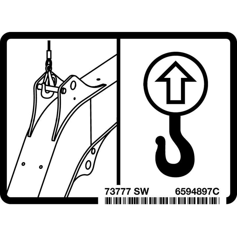 Part No. 6594897 Boom Lift Decal Fit For Bobcat