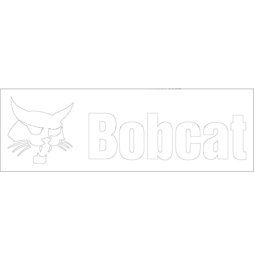 Part No. 6809228 White Bobcat Head Logo Decal Fit For Bobcat