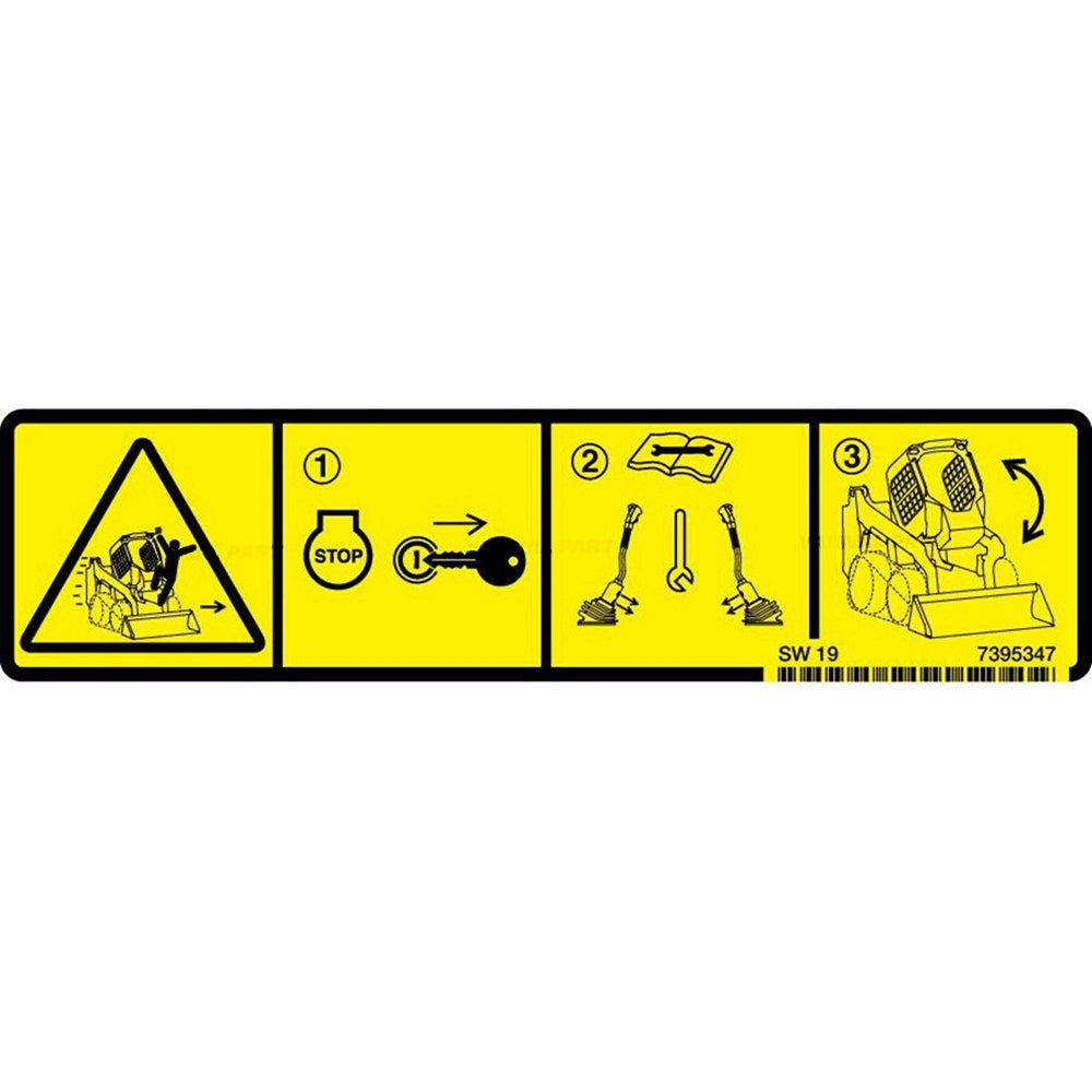 Part No. 7395347 Warning Decal Fit For Bobcat