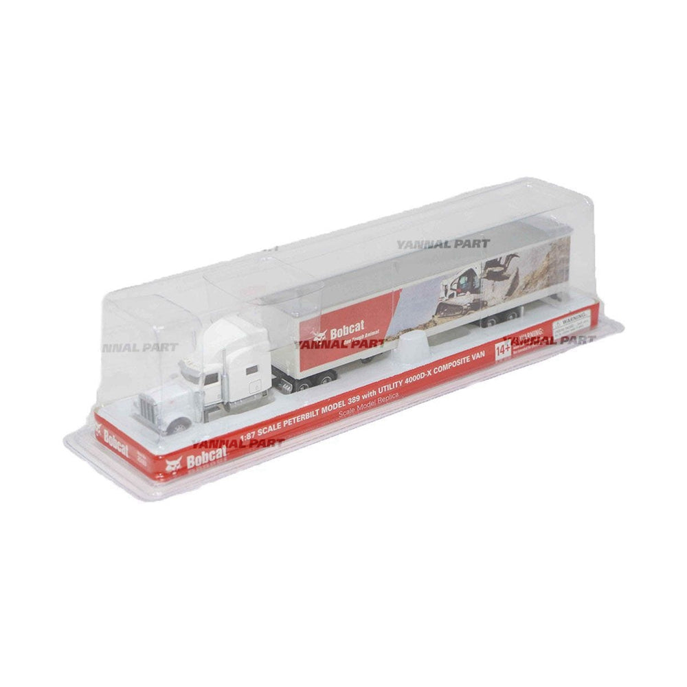 Part No. 7459294 White Peterbilt Semi 1:87 Scale Model with Bobcat Mural Fit For Bobcat