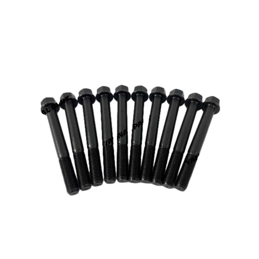 10 PCS Cylinder Head Bolt Fit For Caterpillar 3054C Engine