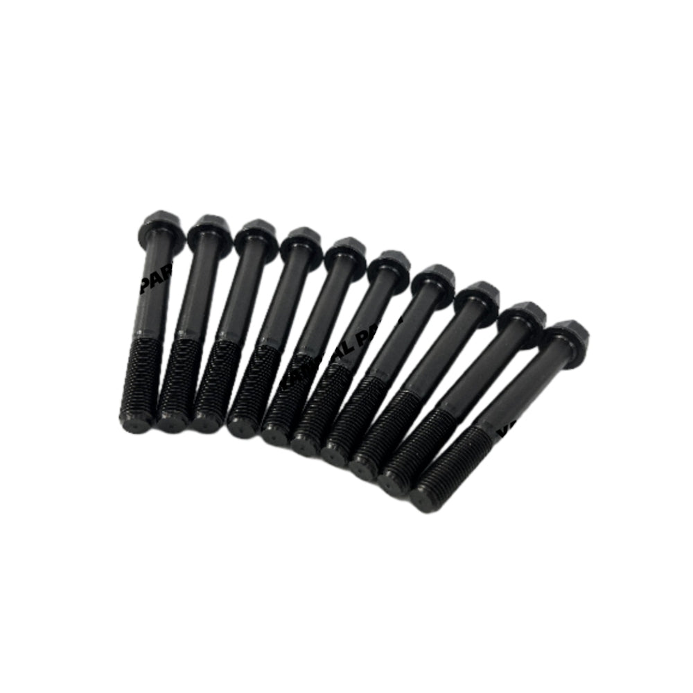 10 PCS Cylinder Head Bolt Fit For Perkins 1104C-44 Engine