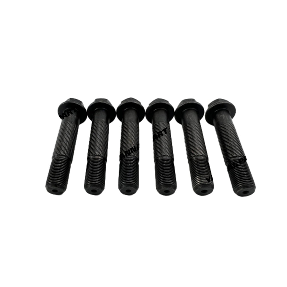 6 PCS Connecting Rod Bolt Fit For Yanmar 3TNV74 Engine