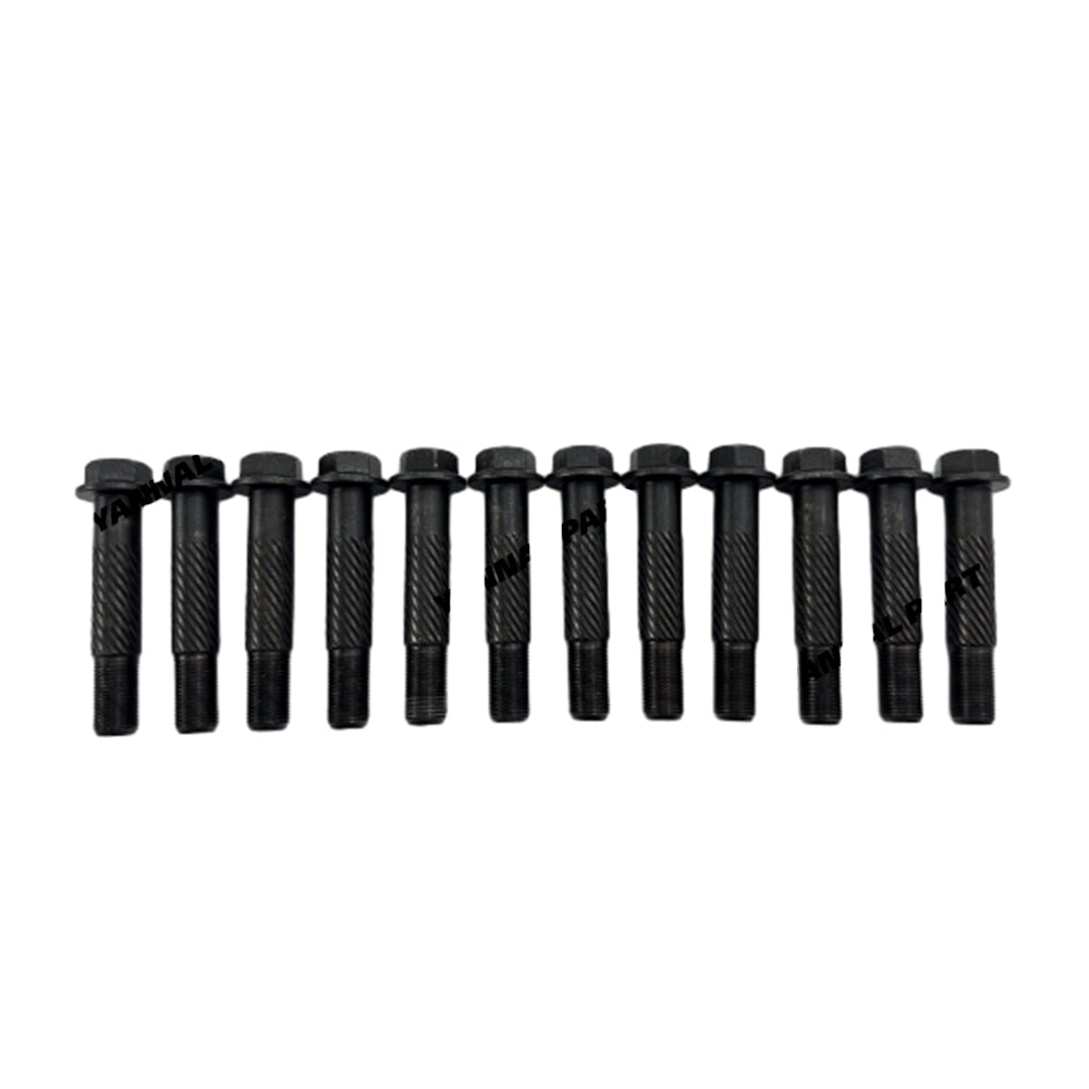 12 PCS Connecting Rod Bolt Fit For Doosan Develon DL08 Engine