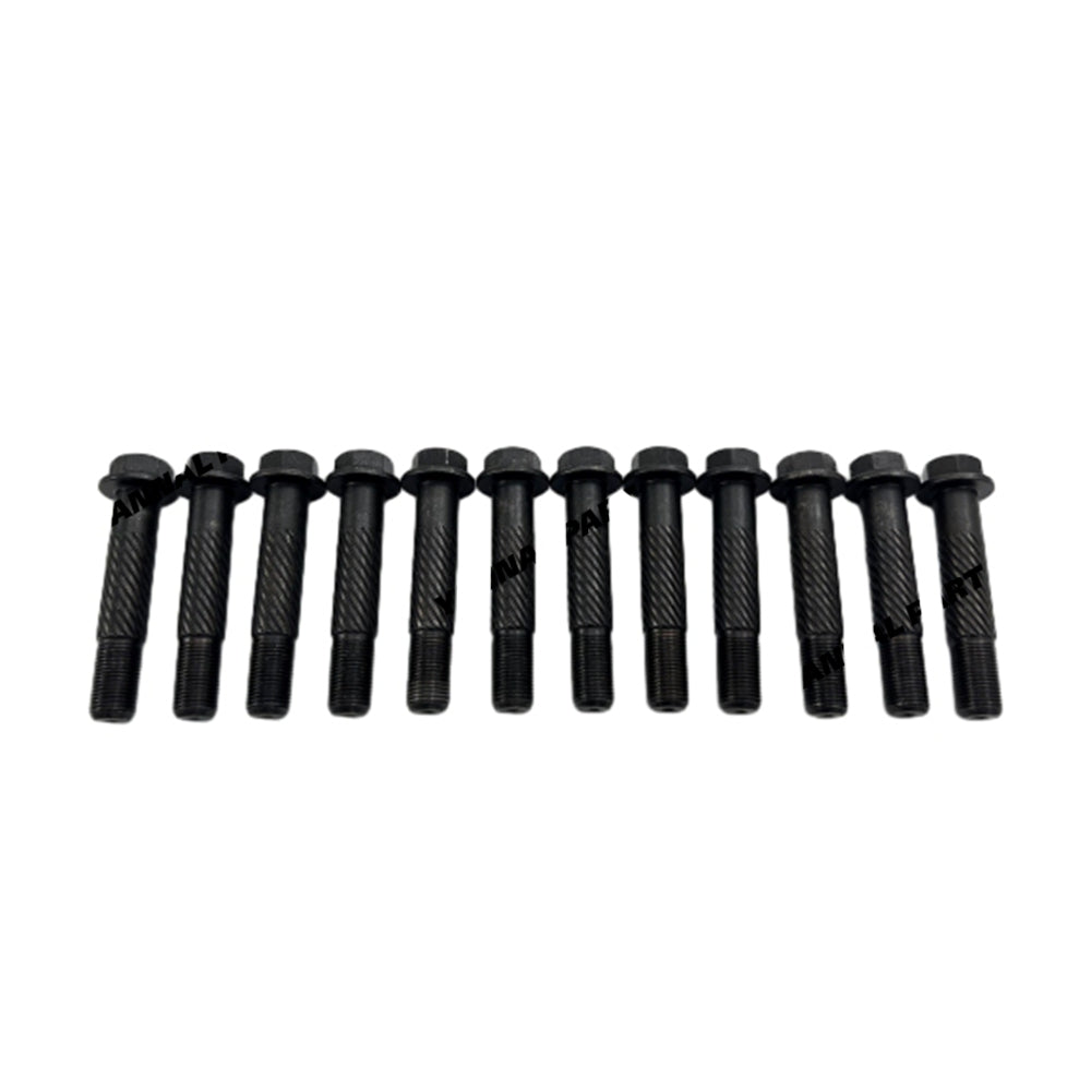 12 PCS Connecting Rod Bolt Fit For Caterpillar C9.3 Engine