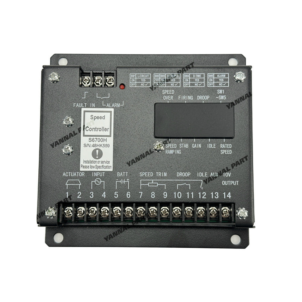 Speed Controller Electronic Control Panel S6700H Fit For Cummins Engine