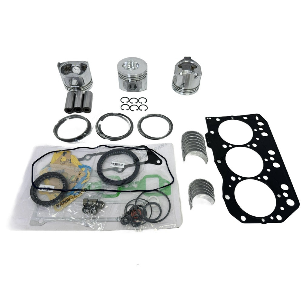 For Yanmar 3D82 Overhaul Rebuild Kit Repair Part Engine Piston Ring Gasket