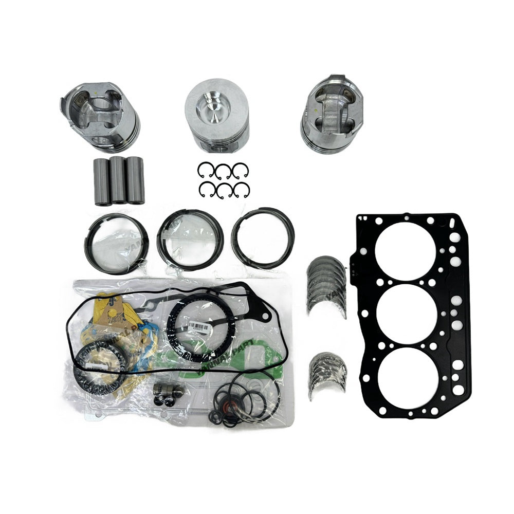 For Yanmar 3D82 Overhaul Rebuild Kit Repair Part Engine Piston Ring Gasket