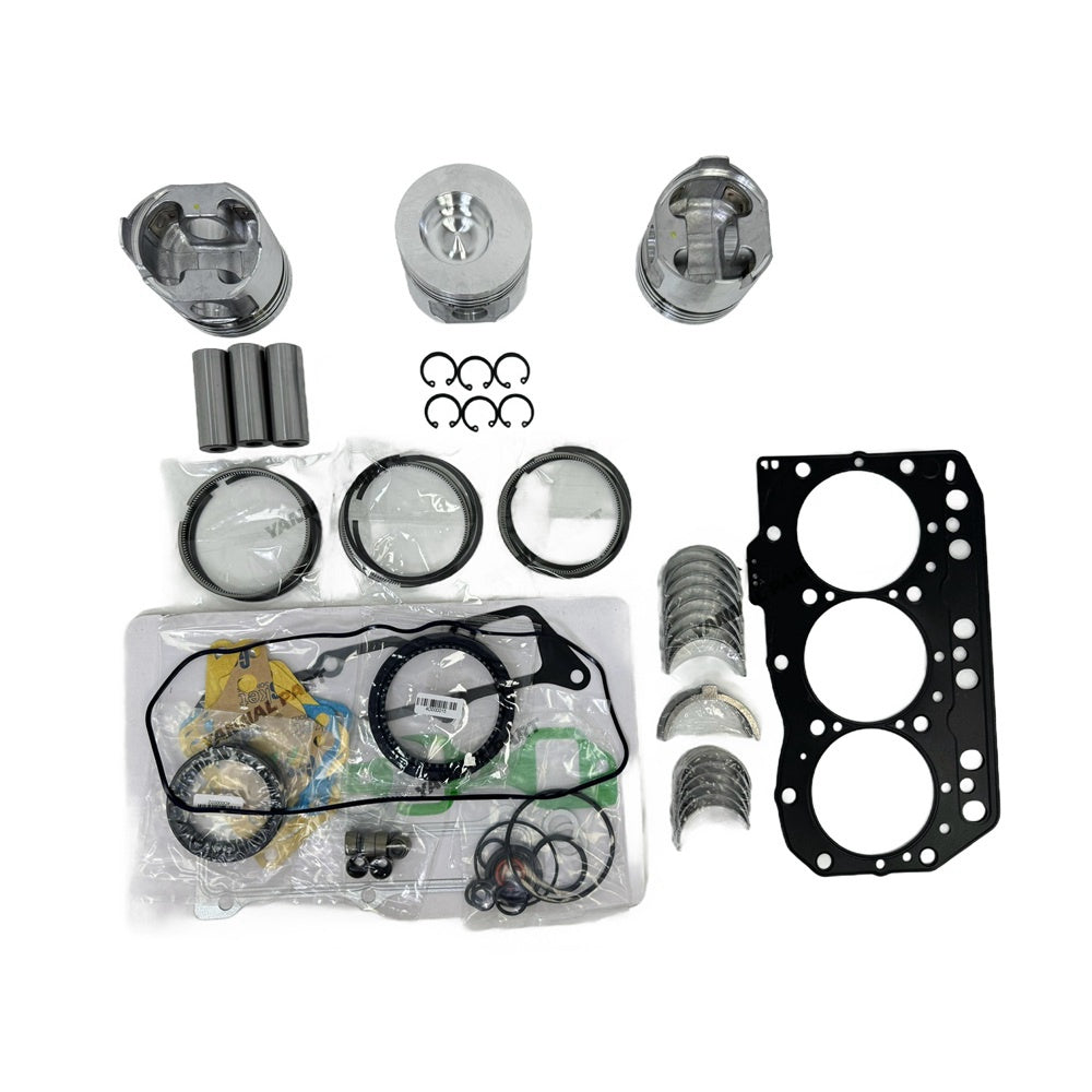 For Yanmar 3D82 Overhaul Re-ring Kit Engine Part Gasket Piston Set