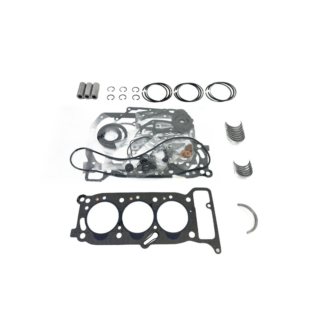 For Isuzu 3KR1 Overhaul Re-ring Kit Repair Part Gasket Piston Set