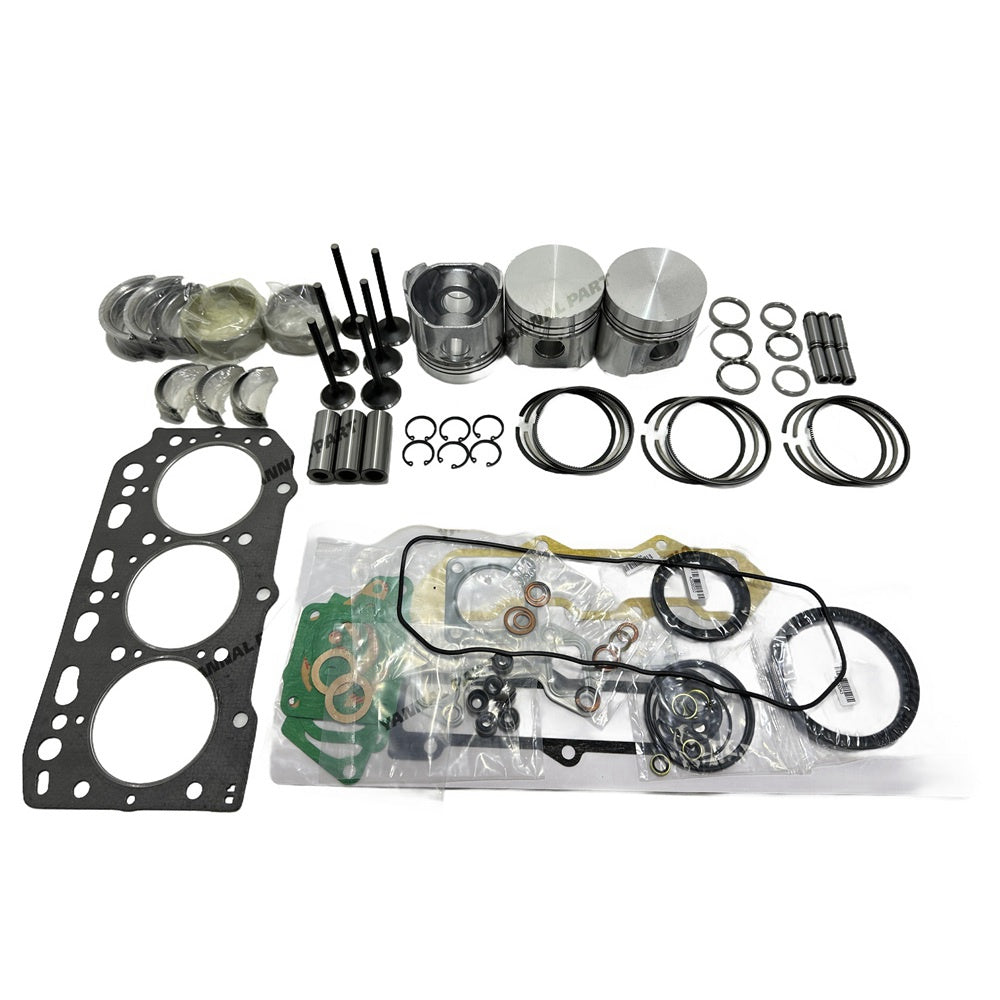 For Yanmar 3T84HL Overhaul Gasket Kit Repair Part Gasket Piston Set