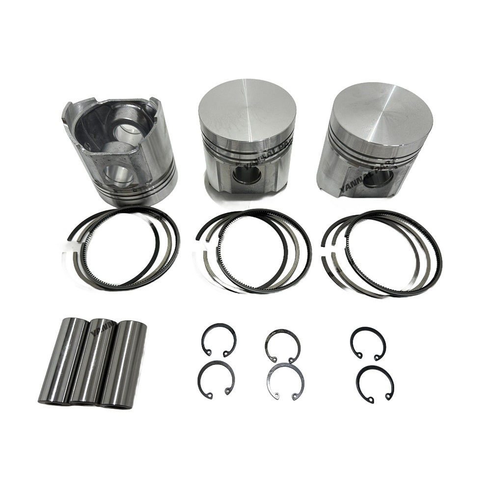 For Yanmar 3T84HL Overhaul Gasket Kit Repair Part Gasket Piston Set