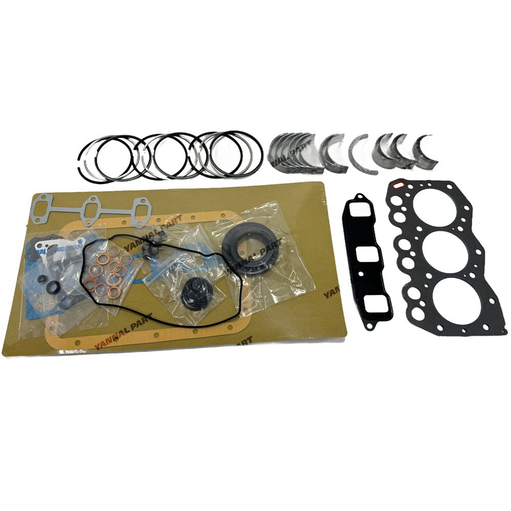 For Yanmar 3TN66 Overhaul Re-ring Kit Engine Part Gasket Piston Set