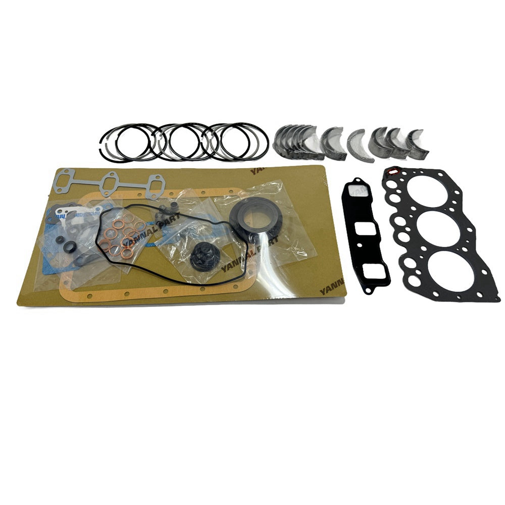 For Yanmar 3TN66 Overhaul Re-ring Kit Engine Part Gasket Piston Set