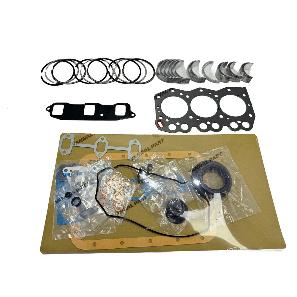 For Yanmar 3TN66 Overhaul Re-ring Kit Engine Part Gasket Piston Set