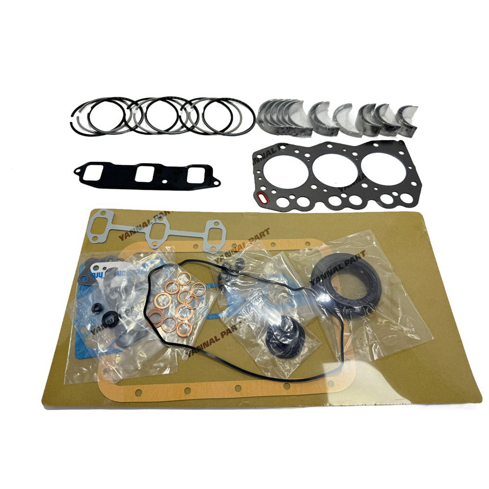 For Yanmar 3TN66 Overhaul Re-ring Kit Engine Part Gasket Piston Set