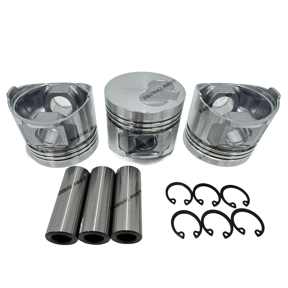 For Yanmar 3TN66E Piston Kit W Ring Set Repair Part