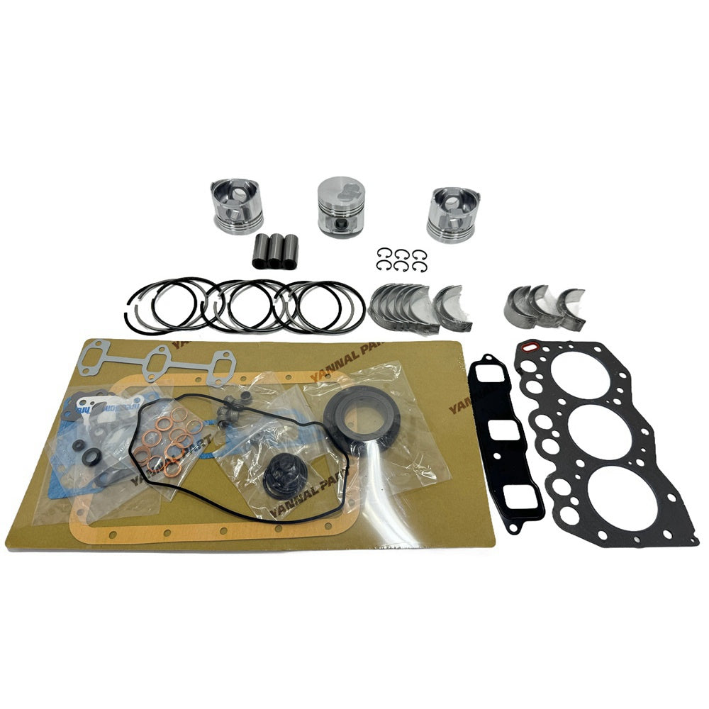 For Yanmar 3TN66E Overhaul Rebuild Kit Engine Part Gasket Piston Set