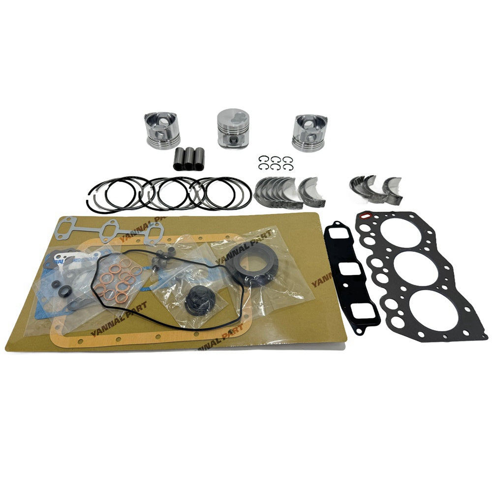 For Yanmar 3TN66E Overhaul Rebuild Kit Engine Part Gasket Piston Set