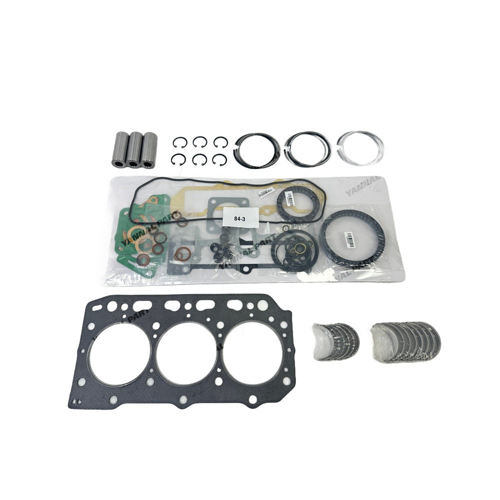 For Yanmar 3TN84TL Overhaul Re-ring Kit Repair Part Gasket Piston Set