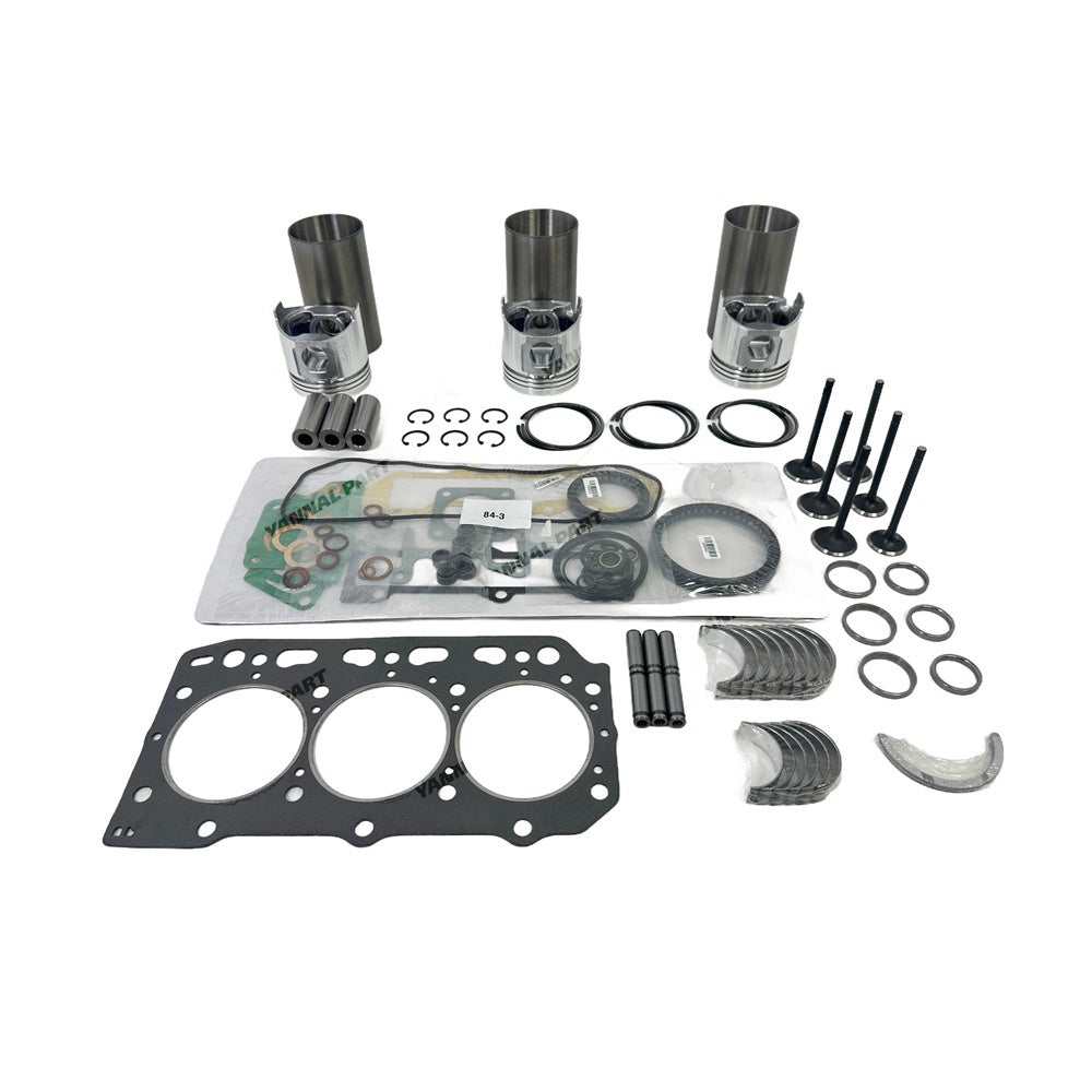 For Yanmar 3TNE84 Engine Overhaul Gasket Kit Engine Part Gasket Piston Set