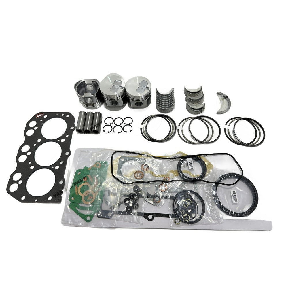 For Yanmar 3TNA72 Overhaul Re-ring Kit Repair Part Gasket Piston Set