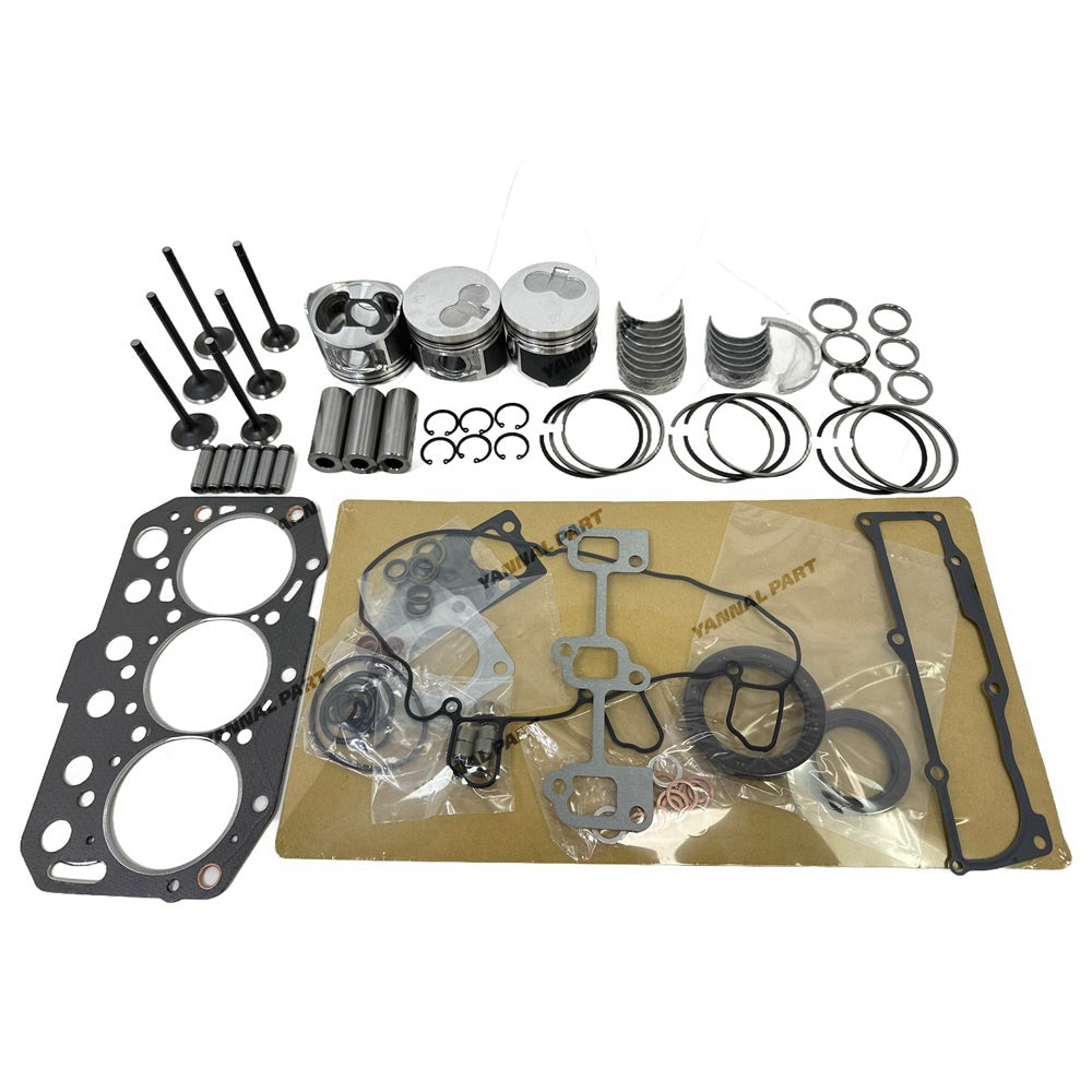 3TNM74 Overhaul Rebuild Kit For Yanmar Engine Piston Ring Gasket Bearing