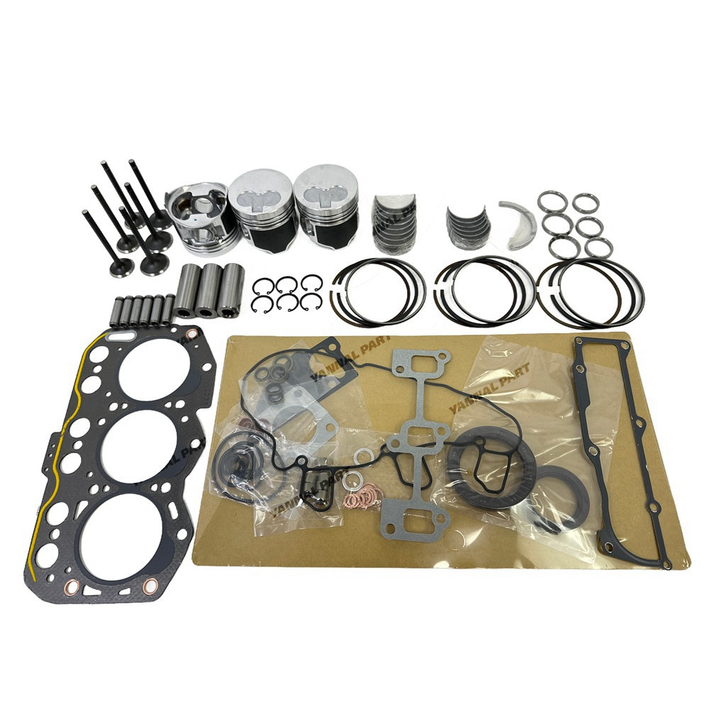 For Yanmar 3TNV76 Overhaul Rebuild Kit Engine Part Gasket Piston Set