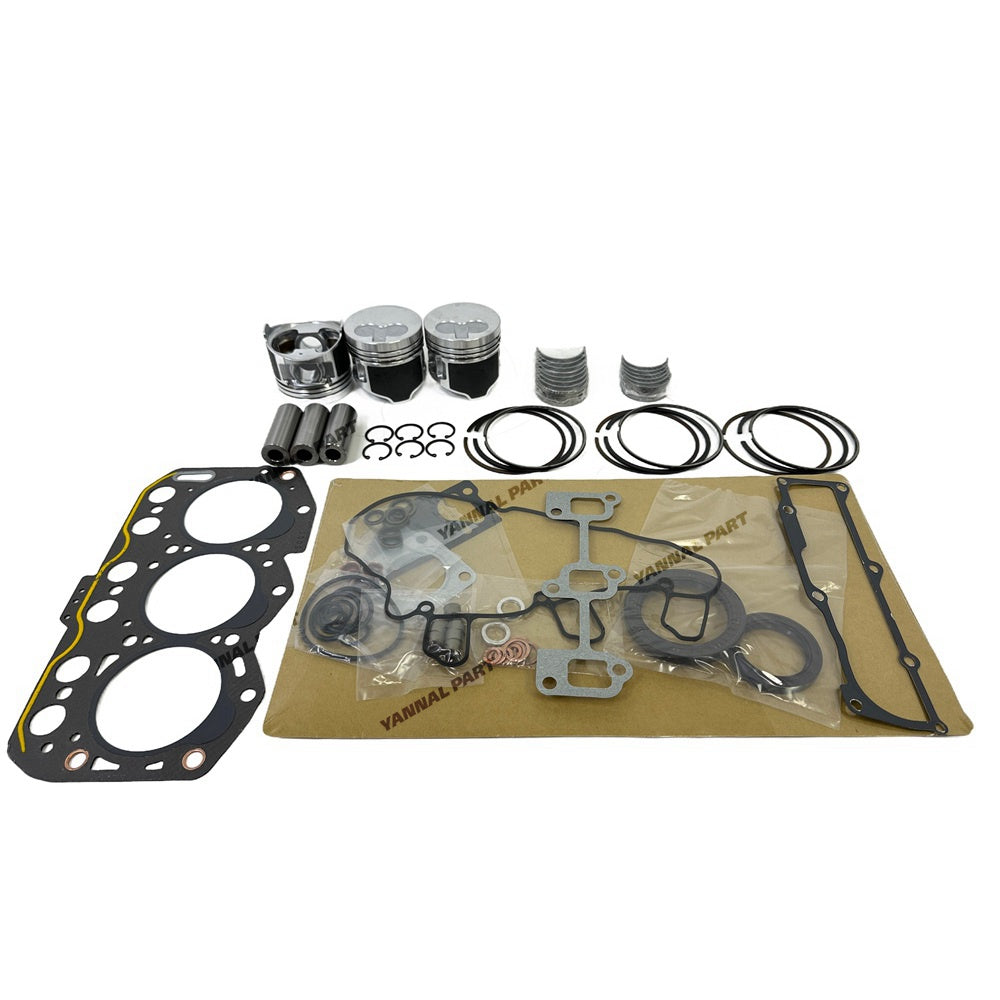 For Yanmar 3YM30AE Overhaul Re-ring Kit Engine Part Gasket Piston Set