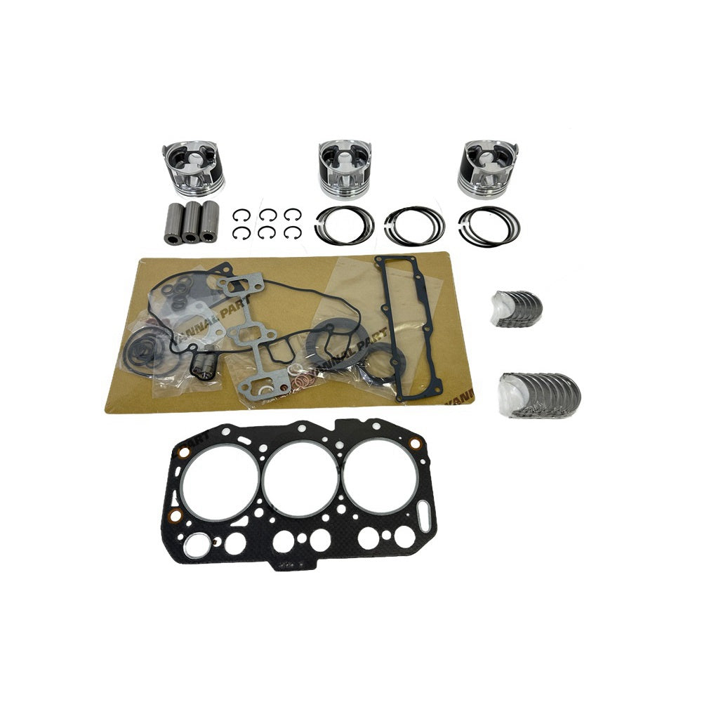 For Yanmar 3TNV80 Overhaul Rebuild Kit Repair Part Engine Piston Ring Gasket