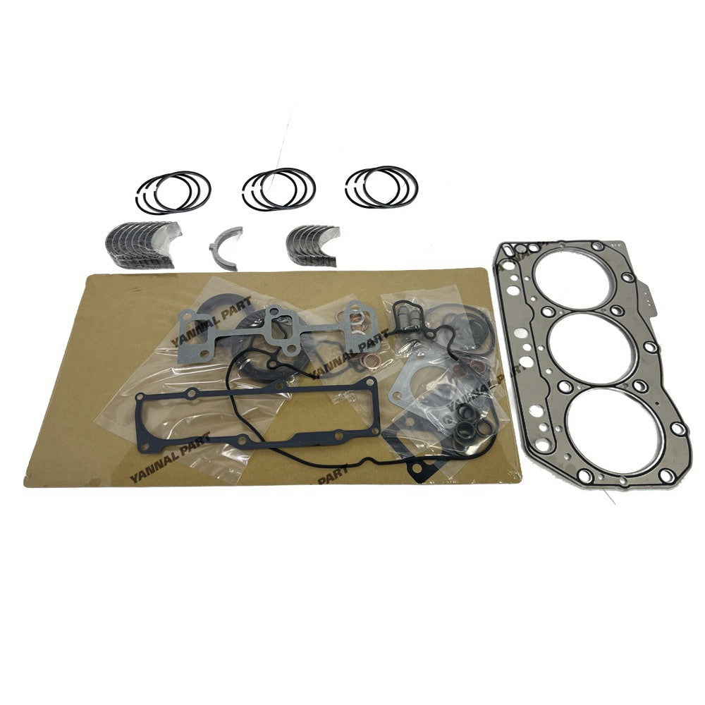 For Yanmar 3TNV80 Overhaul Re-ring Kit Repair Part Engine Piston Ring Gasket