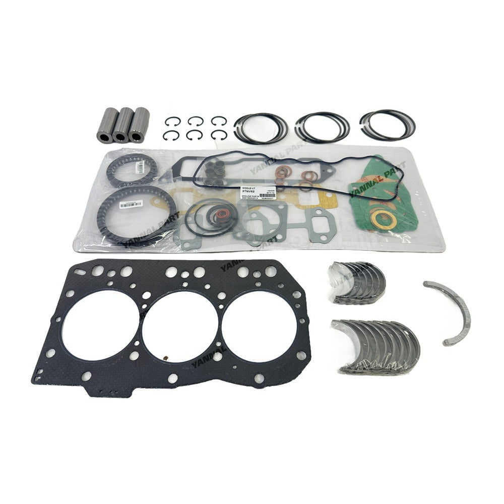 For Yanmar 3TNV82 Overhaul Re-ring Kit Repair Part Engine Piston Ring Gasket