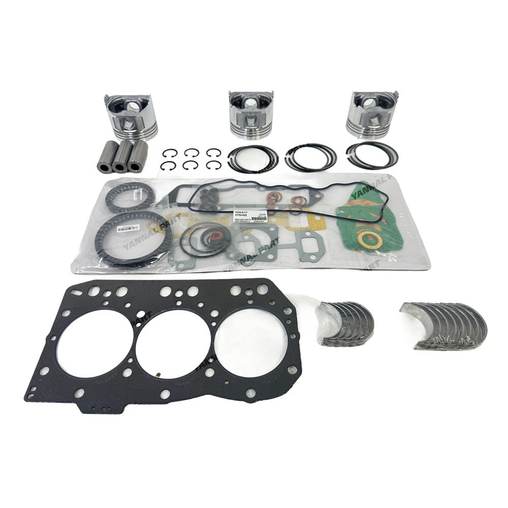 3TNV82A Overhaul Rebuild Kit For Yanmar Gasket Piston Set