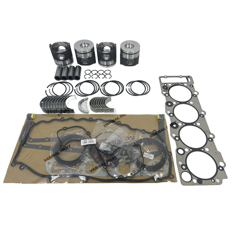 For Isuzu 4HE1 Overhaul Re-ring Kit Repair Part Gasket Piston Set