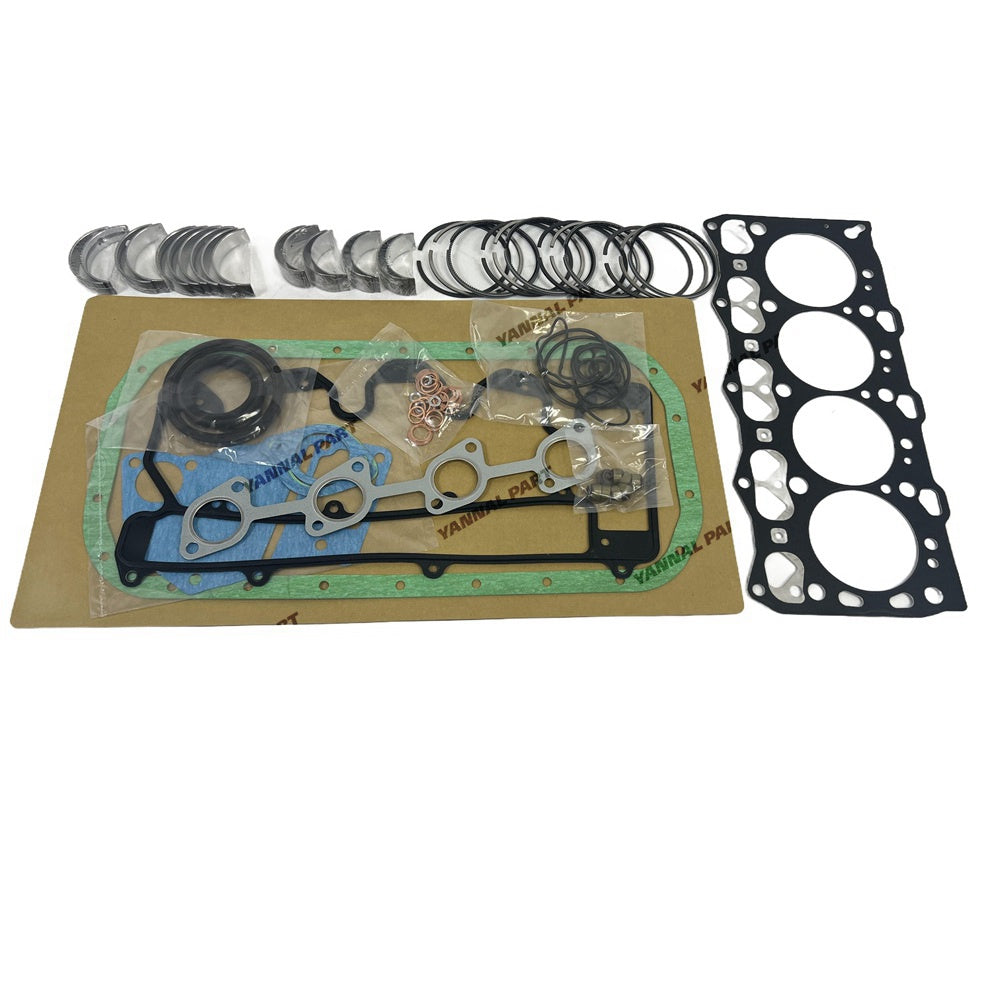 4LE2ֱÅç Overhaul Re-ring Kit For Isuzu Engine Piston Ring Gasket Bearing