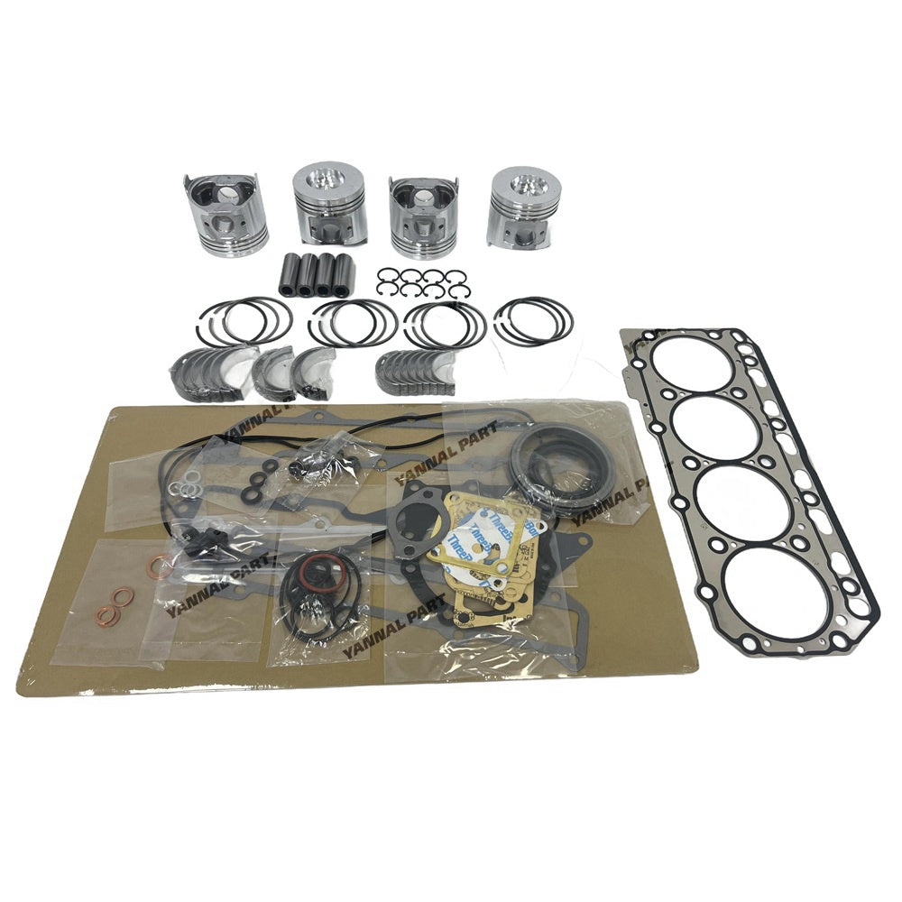 For Yanmar 4TNE86 Overhaul Rebuild Kit Engine Part Engine Piston Ring Gasket