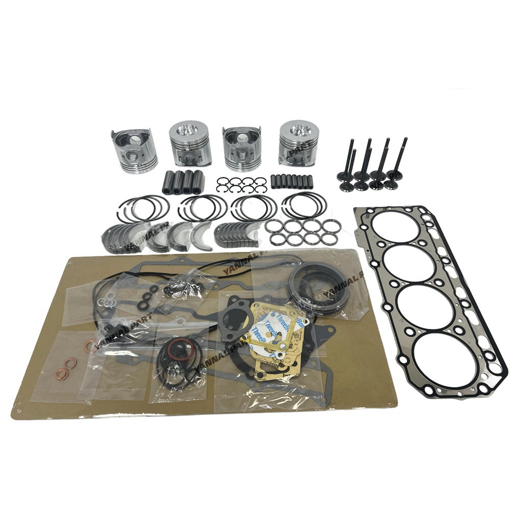 4TNE86 Overhaul Gasket Kit For Yanmar Engine Piston Ring Gasket Bearing