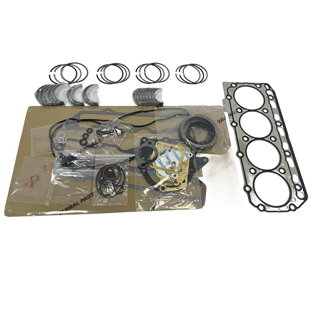 For Yanmar 4TNE86 Overhaul Re-ring Kit Repair Part Gasket Piston Set