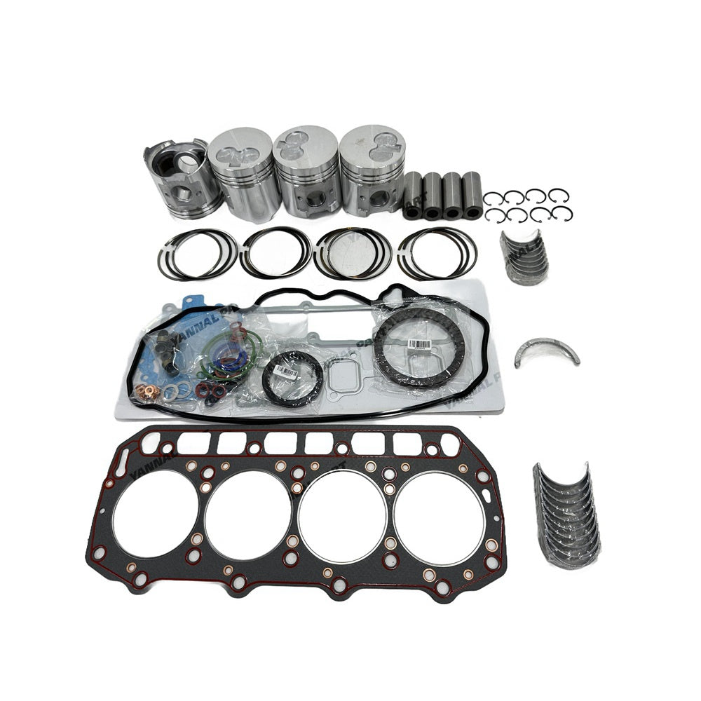 For Yanmar 4TNE92 Overhaul Re-ring Kit Engine Piston Ring Gasket Bearing