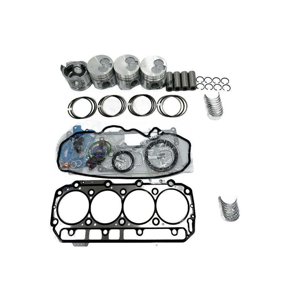 4TNE98 Overhaul Rebuild Kit For Yanmar Engine Kit Engine Piston Ring Gasket