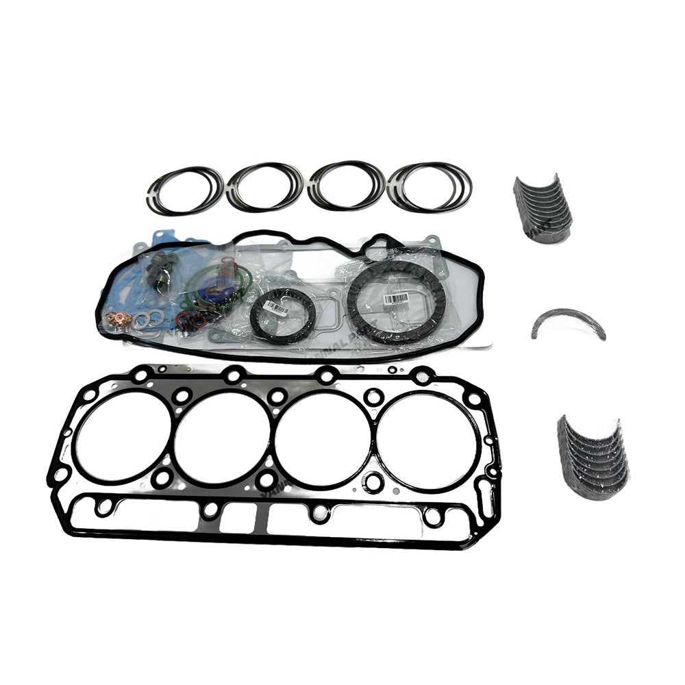 4TNE98 Overhaul Re-ring Kit For Yanmar Engine Kit Engine Piston Ring Gasket