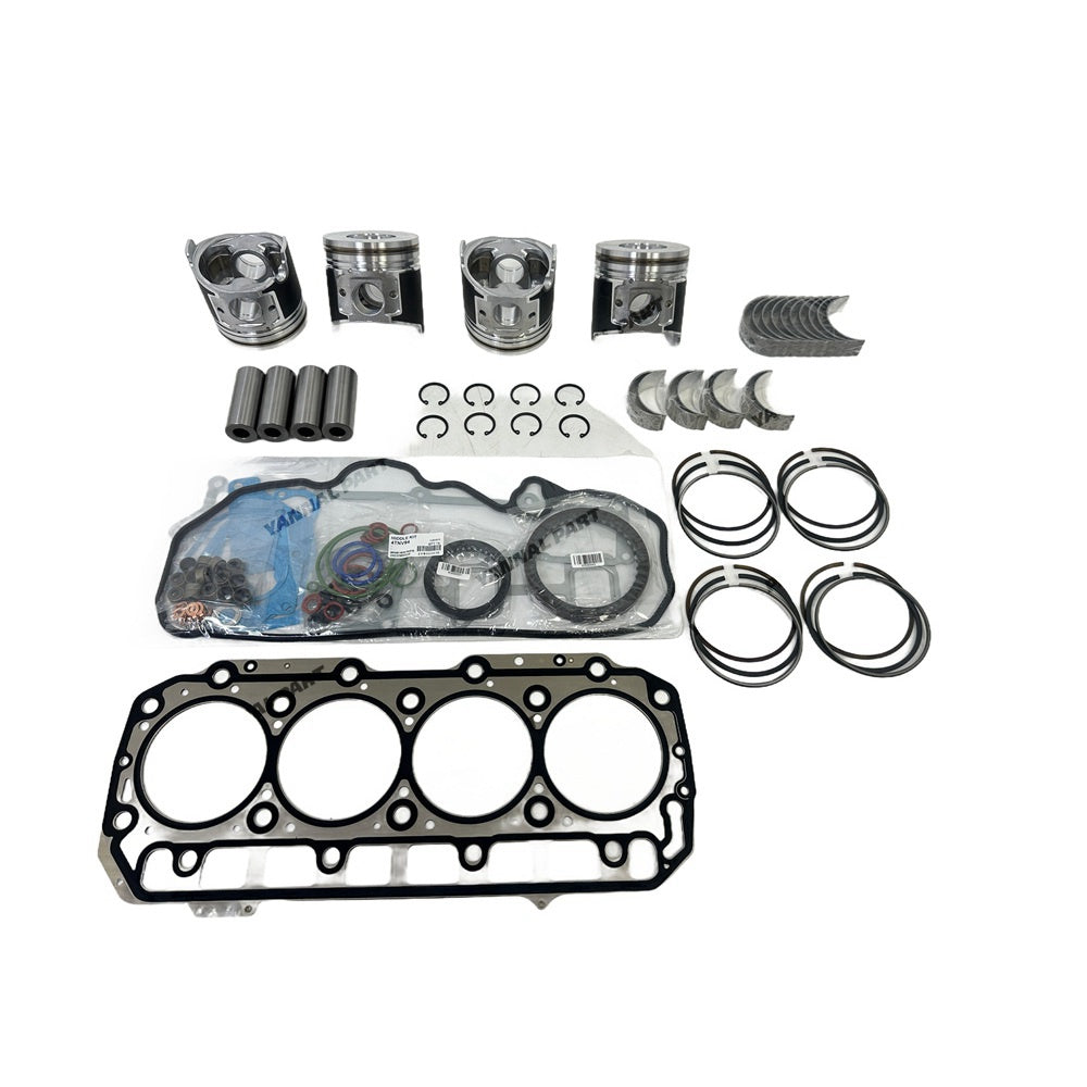 Hot Selling 4TNV94 Engine Overhaul Rebuild Kit (No cylinder liner and valve) for Yanmar 4TNV94 4TNV94L 4TNV94HT Engine Daewoo S55-VP DX55 excavator John Deere 328E 332 loader