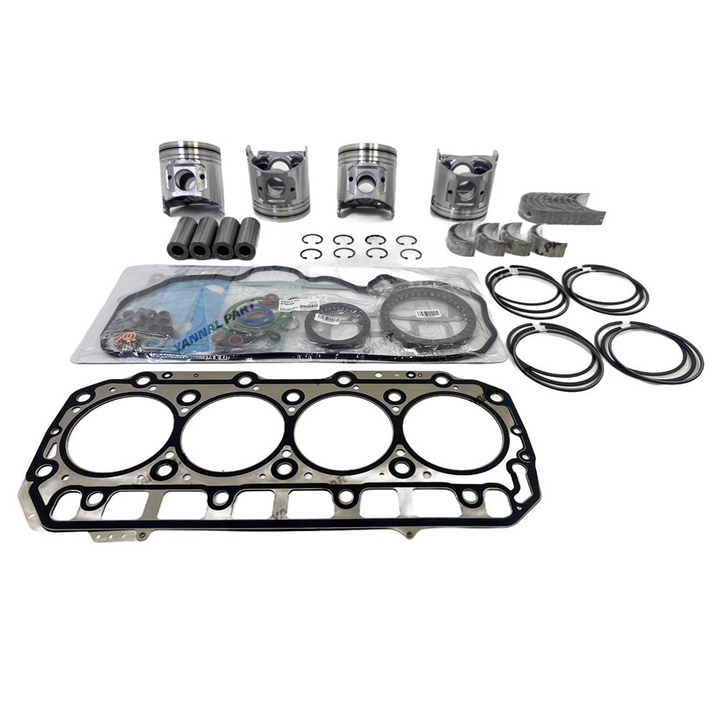 Selling for Yanmar 4TNV98 New Oversize Rebuild Overhaul kit Piston Ring 0.25mm OS Gasket BRG